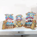 Premium Sky Velvet Pagadi Costume for Lord Jagannath Balabhadra Subhadra