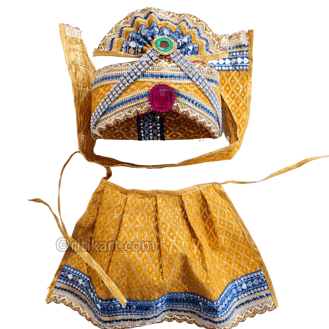 Jagannath Balabhadra Subhadra Puja Pagadi dress 08 inch