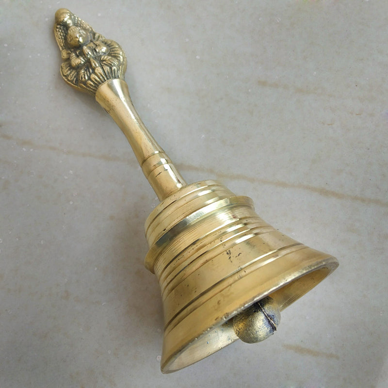 Brass Pooja Bell Small pic-1