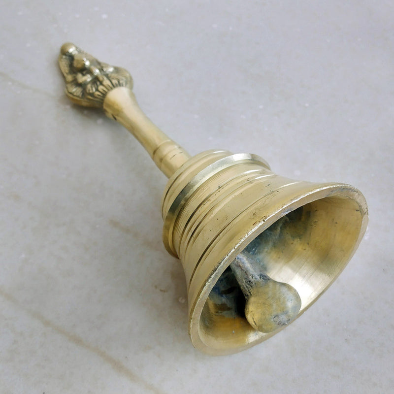 Brass Pooja Bell Small pic-4