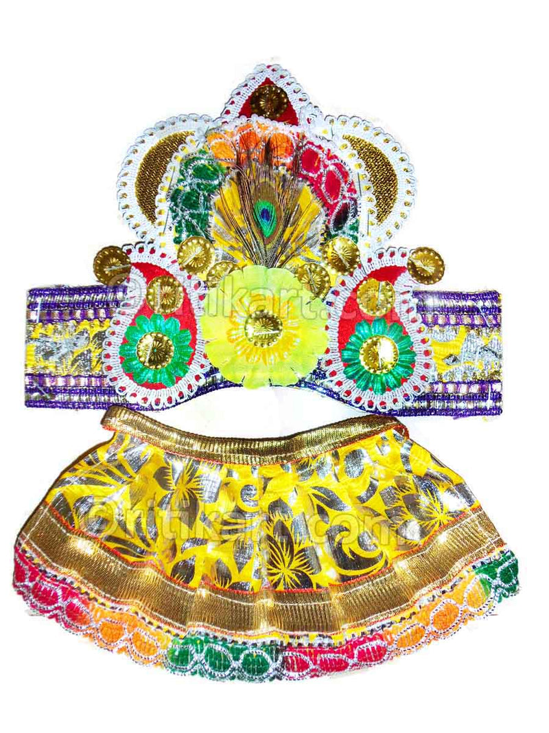 Puja Mukta dress 08 inch Jagannath Balabhadra Subhadra Idol-pic2