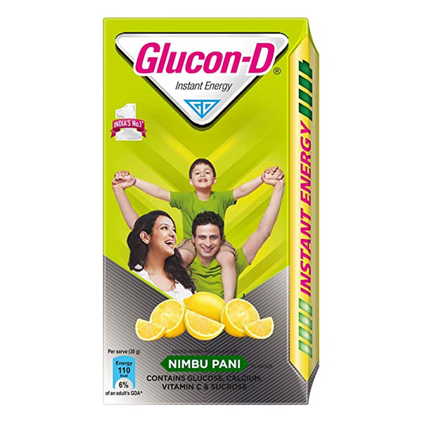 Glucon D Instant Energy Health Drink Nimbu Pani - 450gm Refill