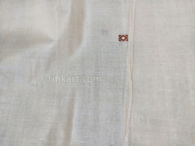 Tussar Fine Silk Raw Fabric Natural p-3