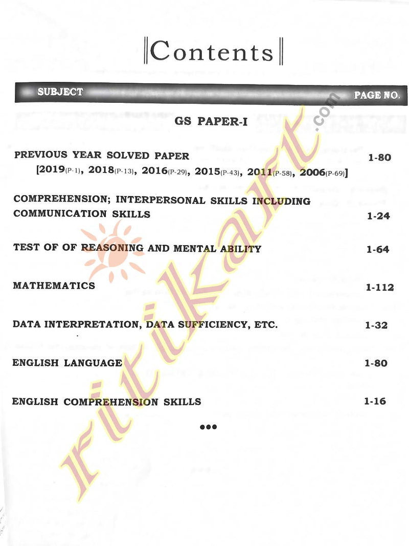 OPSC 2021 General Studies paper-2_Contents