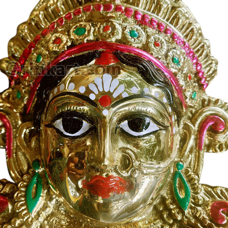 Brass Wall Hanging Maa Durga Face Showpiece_1