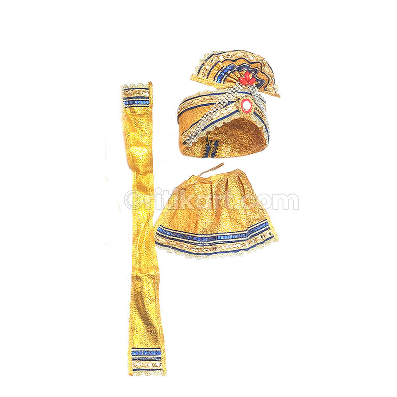 Jagannath Balabhadra Subhadra puja Pagadi dress 06 inch