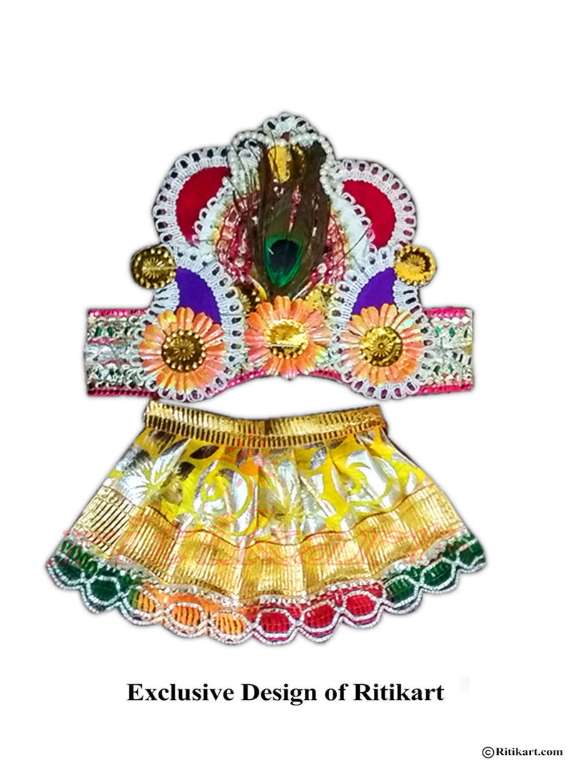 Jagannath Balabhadra Subhadra puja Mukta dress 06 inch idol-pic4