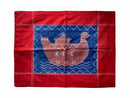 Sambalpuri  Red and Blue Living cotton Pillows Cover