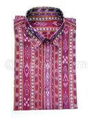 Pink Color Sambalpuri Handloom Cotton shirt