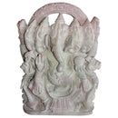 Panchamukhi Ganesh Murti Made from Pink Stone