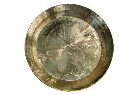 Kansa Thali (Bronze Dinner Plate) 10 Inch-pc2