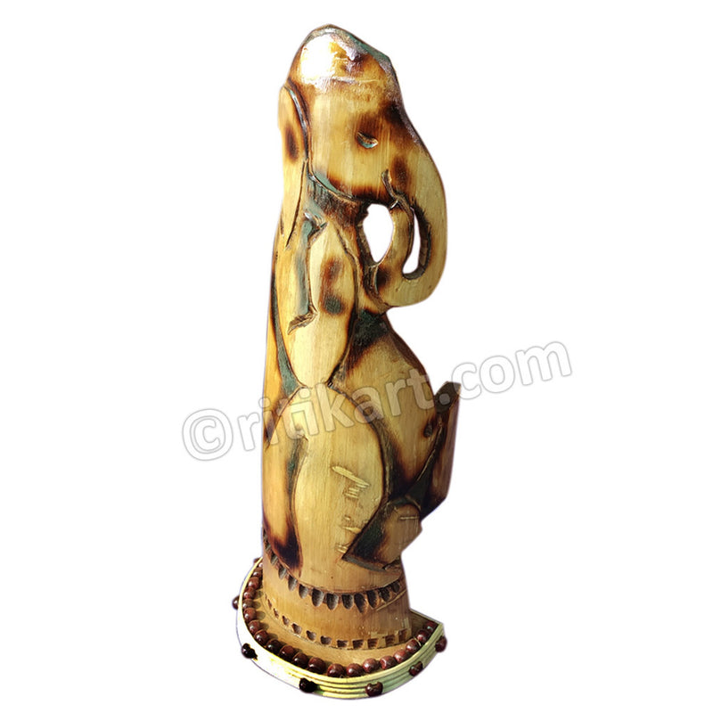 Handcrafted Bamboo Lord Ganesh Statue