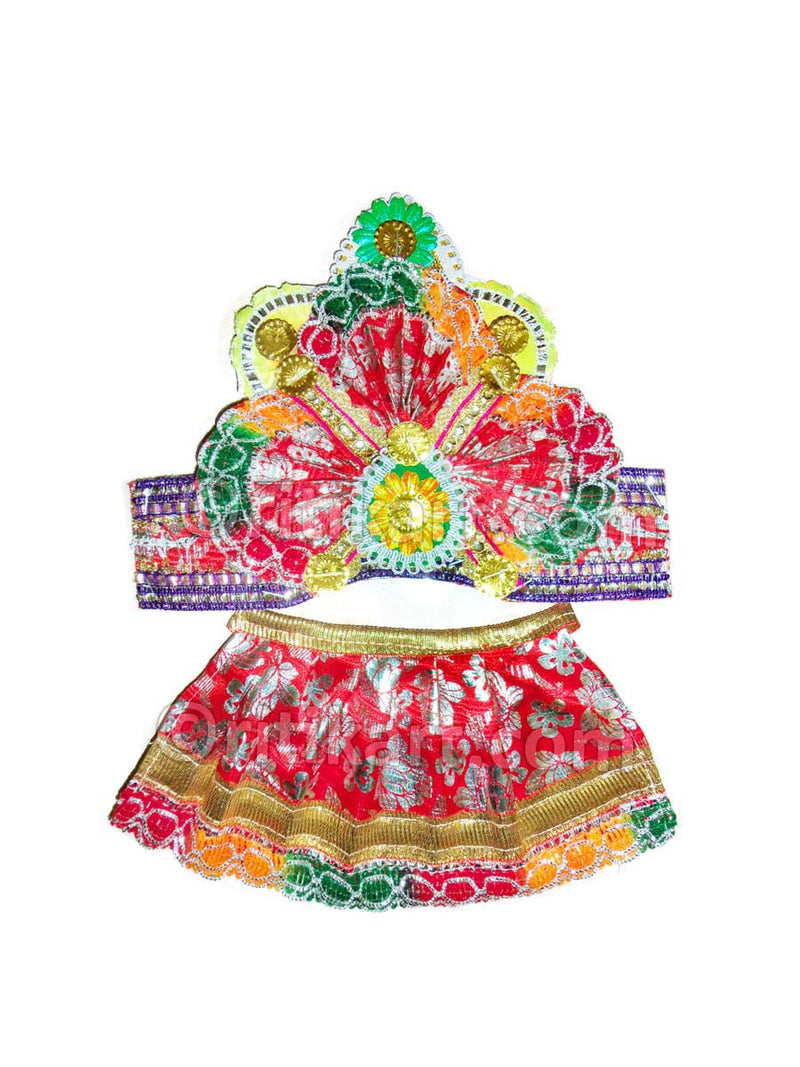 Jagannath Balabhadra Subhadra puja Mukta dress(4/6/8/10 inches)-pc3