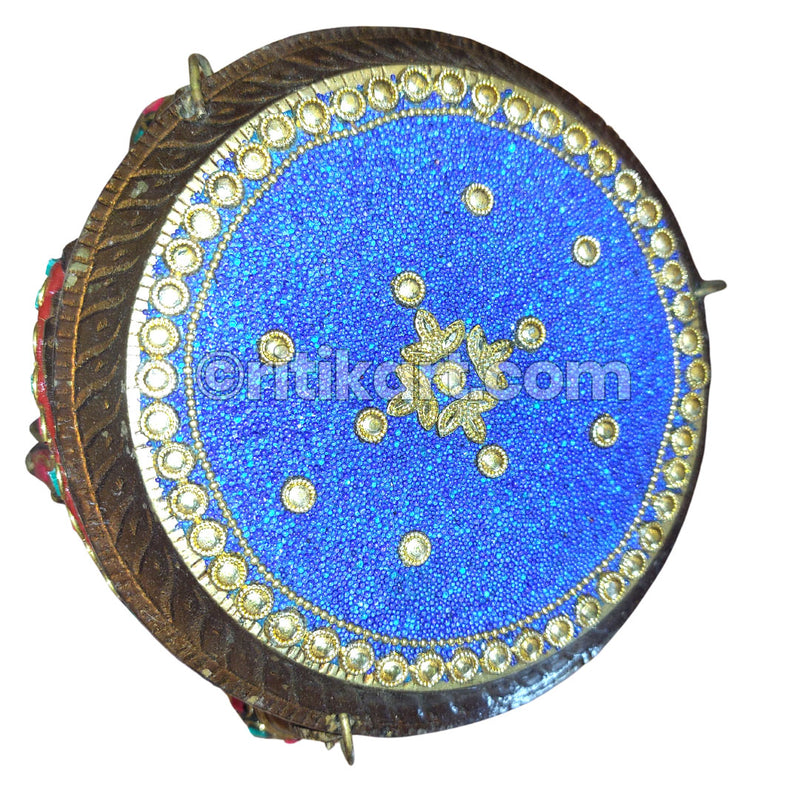 Brass Handcrafted Blue Pidha.