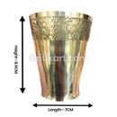 Brass Handcrafted Glass.