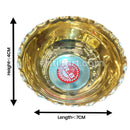 Brass Handcrafted Flower Edge Bowl.