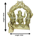Brass Handcrafted Ram, Lakshman, Gita & Hanuman Idol.