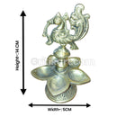 Brass Handcrafted Panchmukhi Diya.