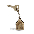 Handmade Wooden Konark Sun Temple Key Chain.