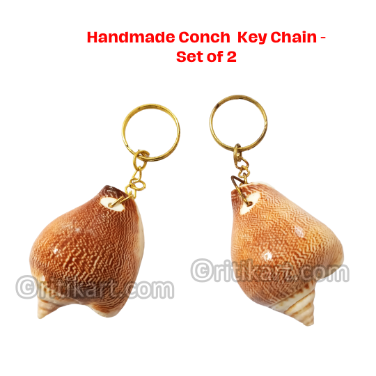 Handmade Conch Key Chain (Set of 2).