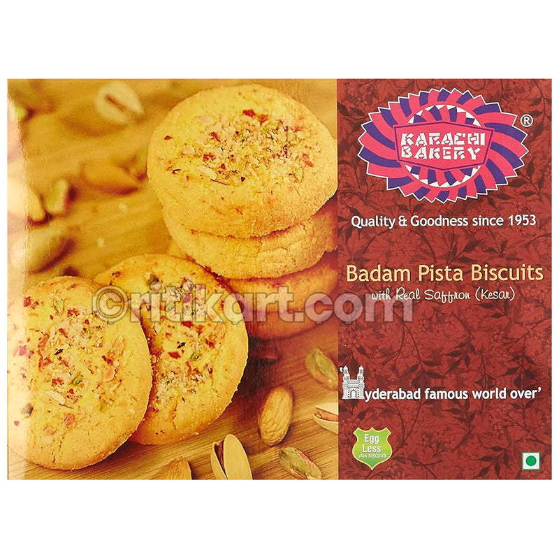 Karachi Famous Badam Pista Biscuit 400 Gm.