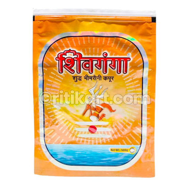 Shivganga Bhimseni Camphor Packet  Pure isoborneol Flakes 50 Gram+