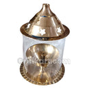 Brass Akhanda Jyoti with Glass Cover_1