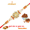 Designer Moti With Stone Rakhi