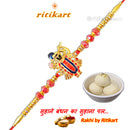 Religious Lord Krishna Golden Rakhi