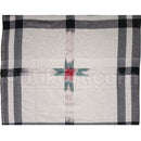 White-Black Cotton Star Sambalpuri Rumal