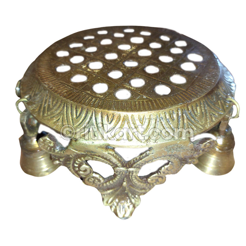 Brass Handcrafted Golden Pidha.