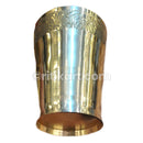 Brass Handcrafted Glass.