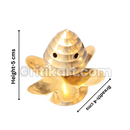 Brass Handcrafted 6 Petals Diya.
