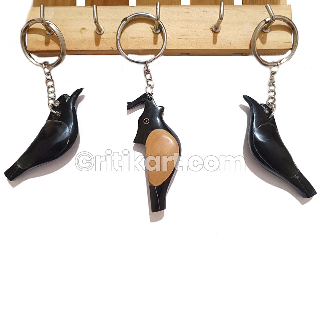 Shop Online Cow Horn Key Rings (Set of 3) - Ritikart