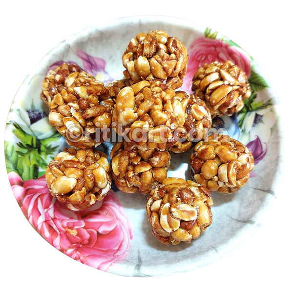 Odisha Special Jaggery Badam Ladoo.