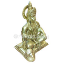 Brass Handcrafted Sitting Hanuman Idol.