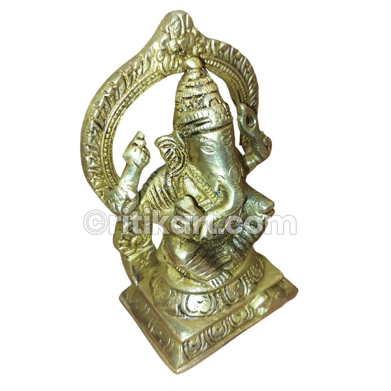 Brass Handcrafted Ganesh Idol.