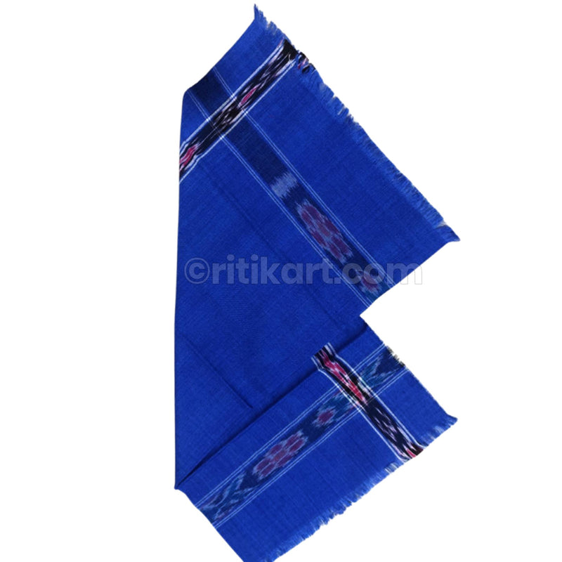 Pure Cotton Dark Blue Sambalpuri Rumal