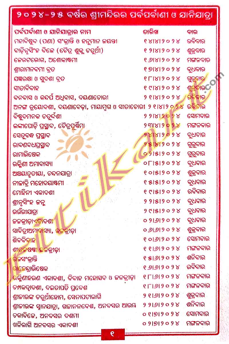 Arunodaya Press New Khadiratna Panjika 2024-2025.