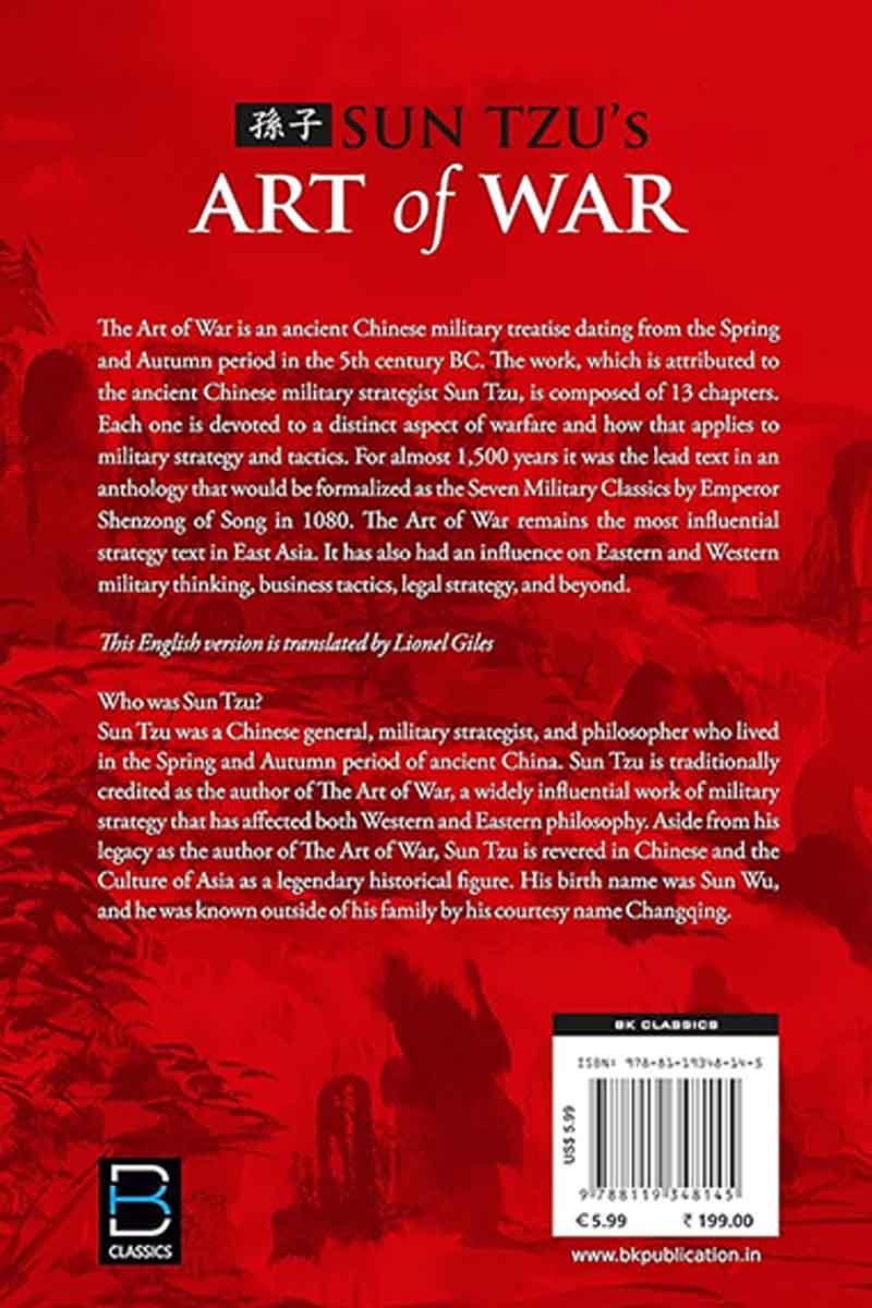 The Art Of War By Sun Tzu.