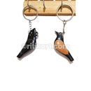 Cow Horn Made Key Rings (Set of 3).