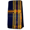 Blue with Yellow Border Pure Sutta Taraboi Gamuchha