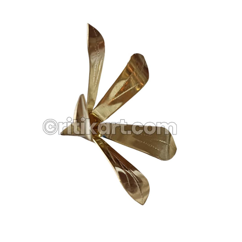 Brass-made Mango Leaf for Puja Kalash_3