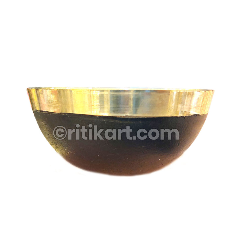 Brass Handcrafted Bowl(Black Surface).