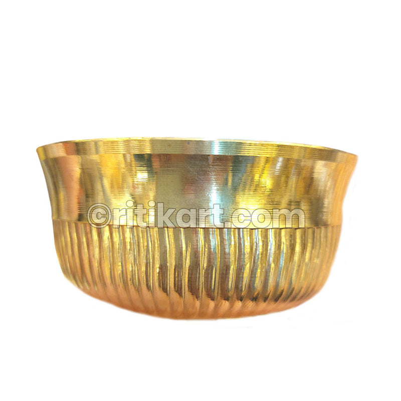 Brass Handcrafted Shinning Kheer Bowl