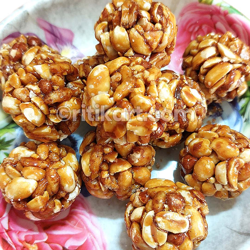 Odisha Special Jaggery Badam Ladoo.