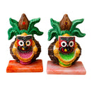 2 Pair of Lord Jagannath With Kalasa Design | Traditional Decorative Idol for Home Temple & Puja Decor