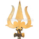  Brass Handcrafted Heavy Mandir Sikhar Trishul.