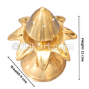 Brass Handcrafted 8 Petals Diya.