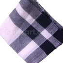 White And Black Check Cotton Sambalpuri Rumal